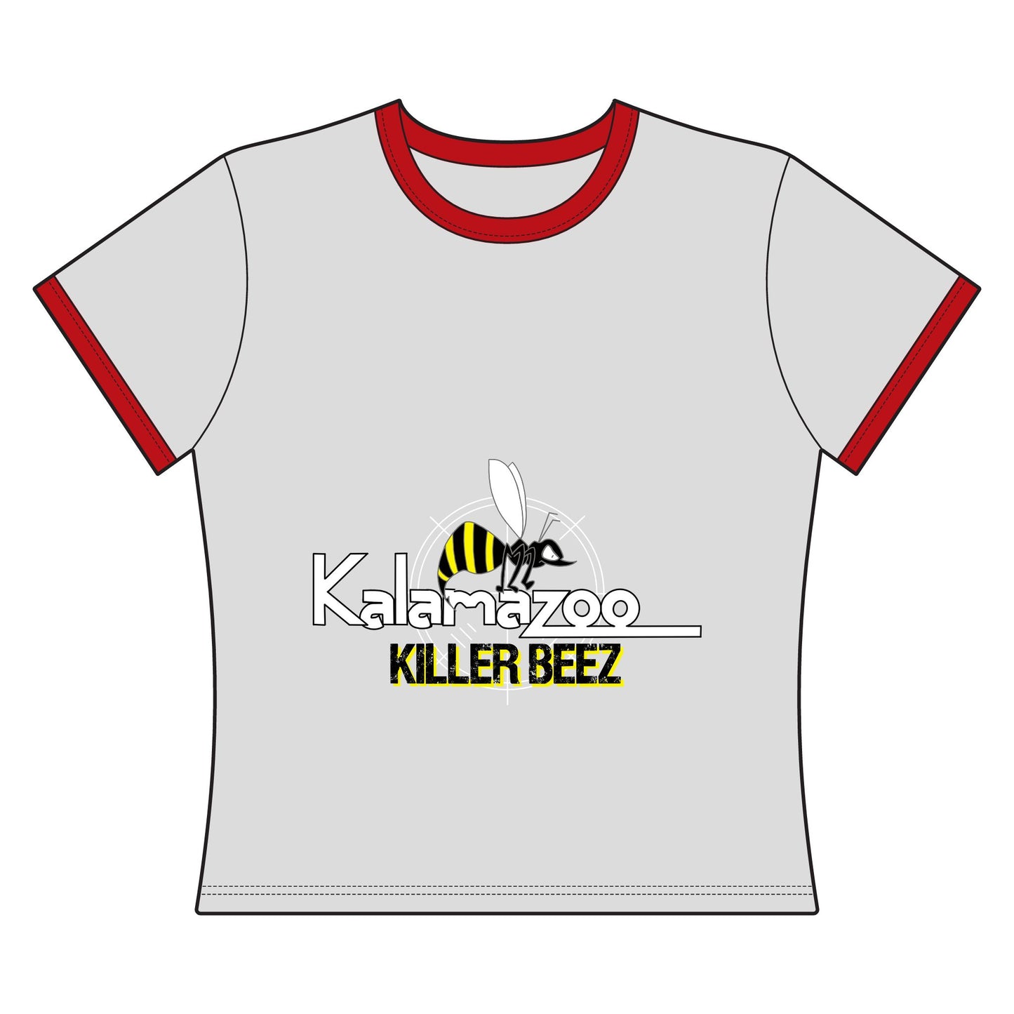 Kalamazoo Killer Beez Women's Ringer Tee